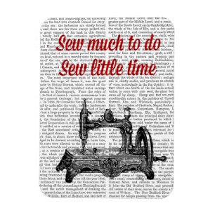 Sew Little Time Illustration Magnet