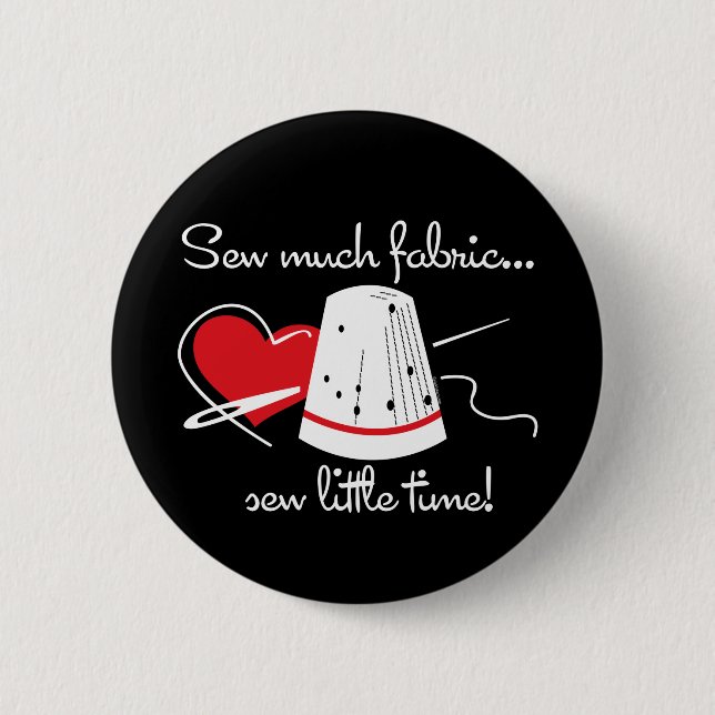 Sew Much Fabric 2 Inch Round Button (Front)