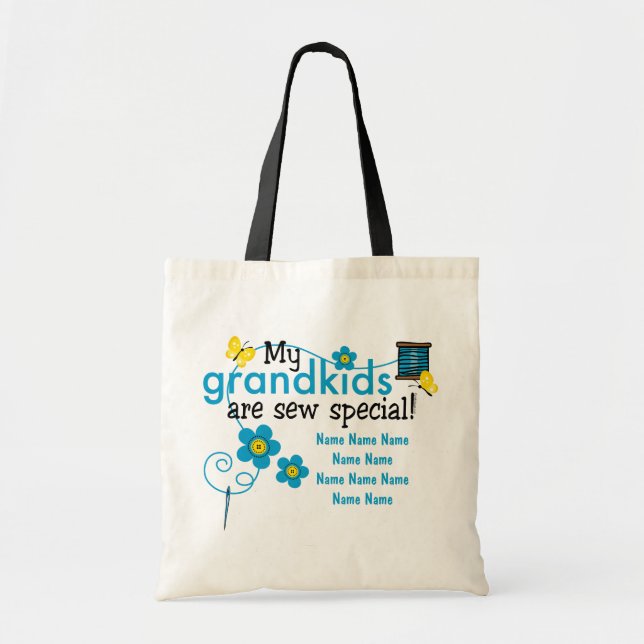 Sew Special Grandkids Personalized Tote Bag (Front)