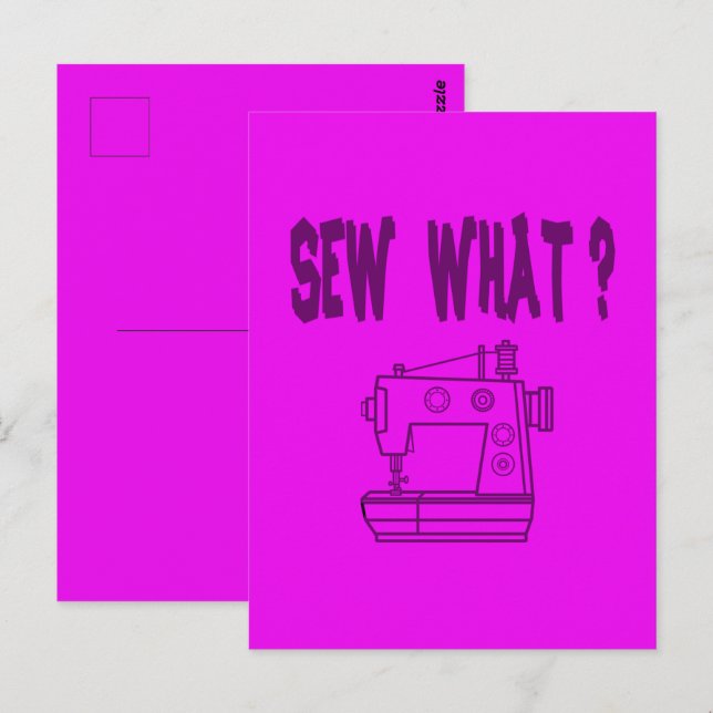 Sew What ? Postcard (Front/Back)