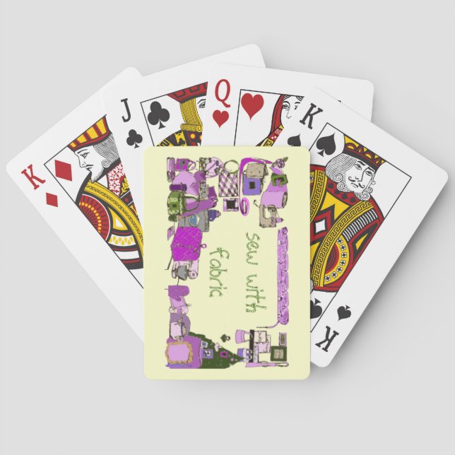 Sew With Fabric Playing Cards (Back)