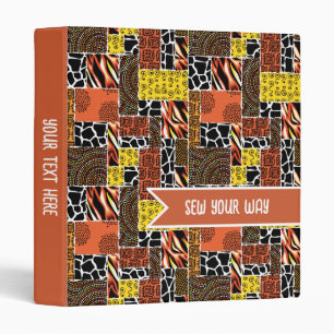 Sew Your Way African Patchwork Personalized Binder
