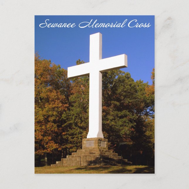 Sewanee Memorial Cross, TN Post Card (Front)