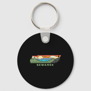 Sewanee Tennessee Nature Outdoor Hiking Retro Keychain