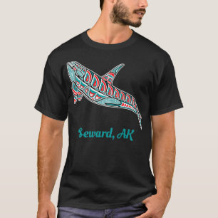 Seward, Alaska Upward Orca Killer Whale Native Ame T-Shirt