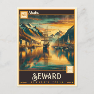 Seward, Alaska   Vintage Postcard