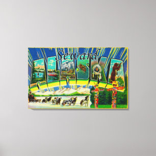 Seward, AlaskaLarge Letter ScenesSeward, AK Canvas Print