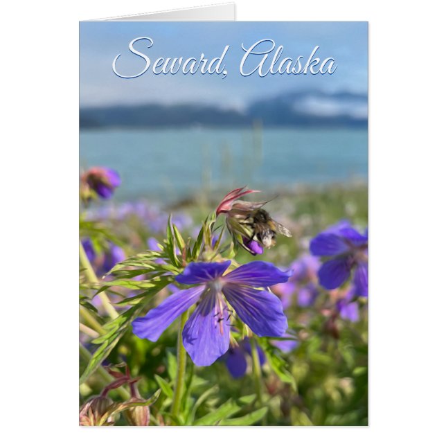 Seward Geranium - 5" x 7" Art Card (Front)