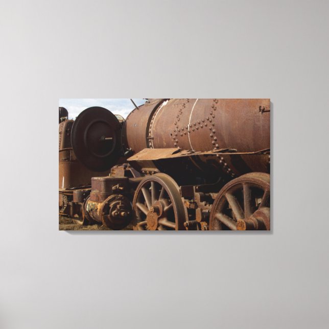 Seward Peninsula, Alaska, Train to Nowhere Canvas Print (Front)