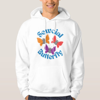 Sewcial Butterfly Hooded Sweatshirt