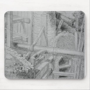 Sewer construction in Bloomsbury, London, 1845 Mouse Pad