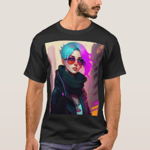 Sewer Emo Punk Lady T-Shirt