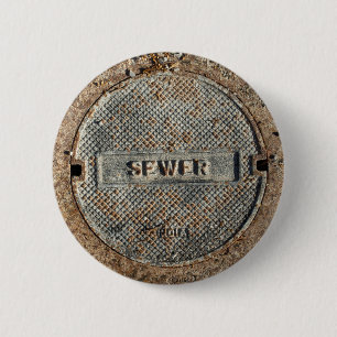 Sewer Manhole Cover 2 Inch Round Button