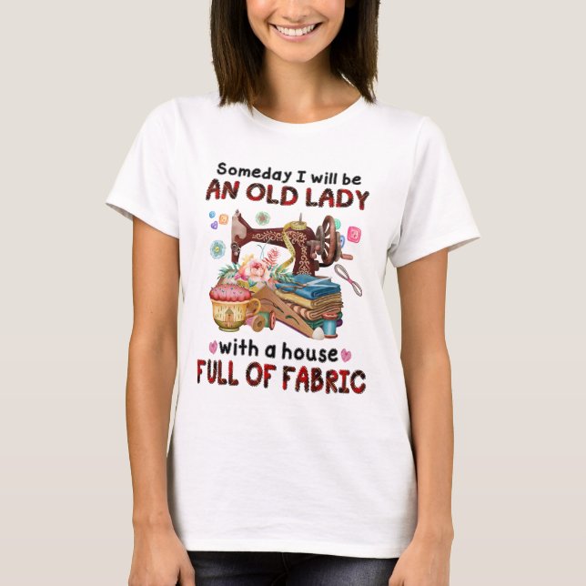 Sewer Women, Quilter, Fabric T-Shirt (Front)