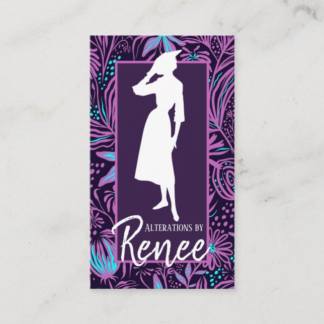 Sewing & Alterations Shop Business Card (Front)