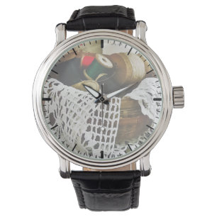 Sewing Basket With Thread and Lace Watch
