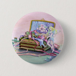 SEWING BOX FAEIRE by SHARON SHARPE 2 Inch Round Button