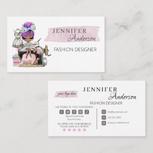 Sewing Business Card Fashion Designer 