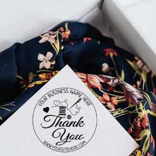 Sewing Business Thank You  Rubber Stamp