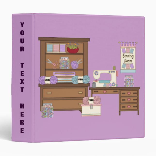 Sewing Cabinet 2 (Personalized) Binder (Front/Spine)