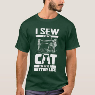 Sewing Cat boy T-Shirt
