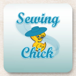 Sewing Chick #3 Coaster