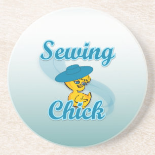 Sewing Chick #3 Coaster