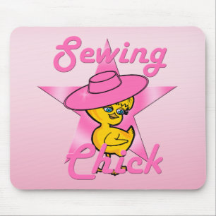 Sewing Chick #8 Mouse Pad