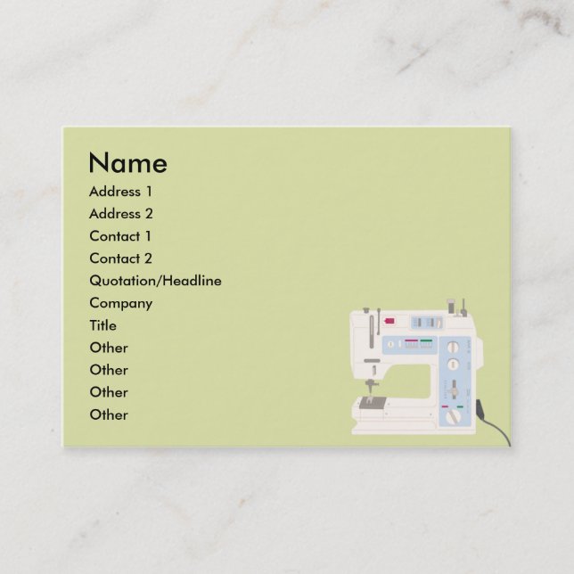 Sewing - Chubby Business Card (Front)