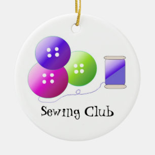 Sewing Club - Notions Ceramic Ornament