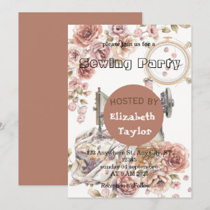 Sewing Club Party Invitation – Creative Stitching
