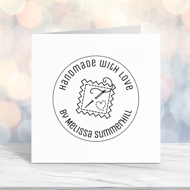 Sewing Craft Handmade with Love Self-inking Stamp (Creator Uploaded)