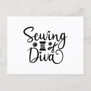 Sewing Diva Postcard