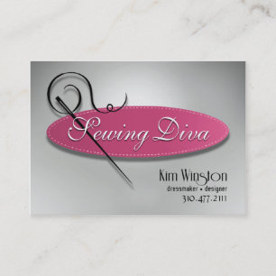 "Sewing Diva" - Seamstress, Dressmaker, Designer Business Card