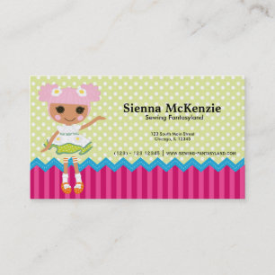 Sewing doll business card