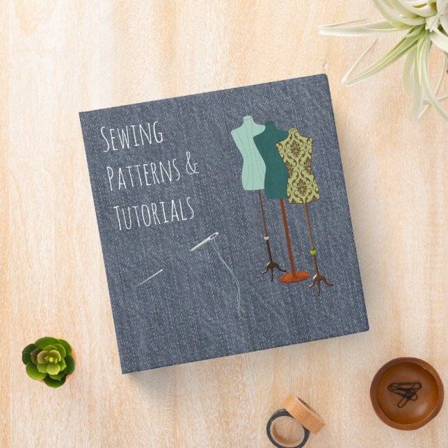 Sewing Dressmaker Themed Binder (In Situ)