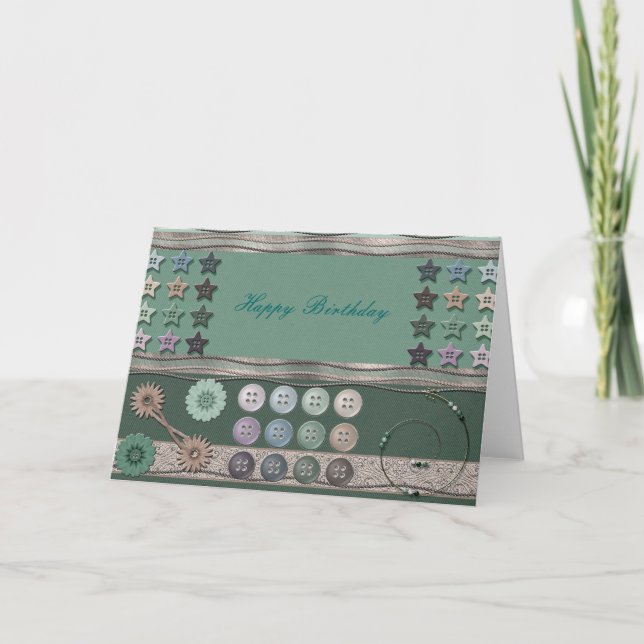 Sewing Enthusiast Green Card (Front)