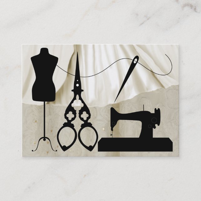 Sewing / Fashion / Seamstress - SRF Business Card (Front)