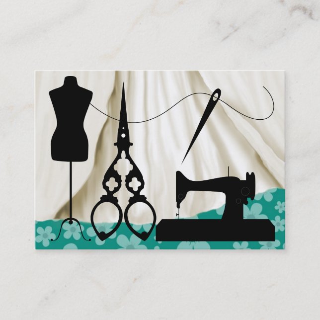 Sewing / Fashion / Seamstress - SRF Business Card (Front)