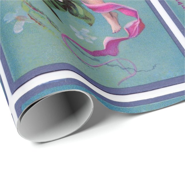 Sewing Flowers Fairy Wrapping Paper (Roll Corner)