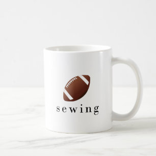 Sewing Football Funny Hilarious T-Shirt Coffee Mug
