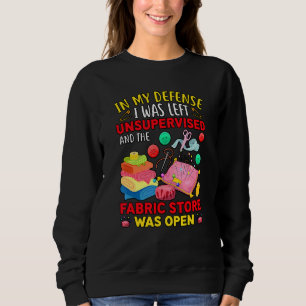 Sewing For Women Fabric Crazy Quilt Lady Craft 1 Sweatshirt