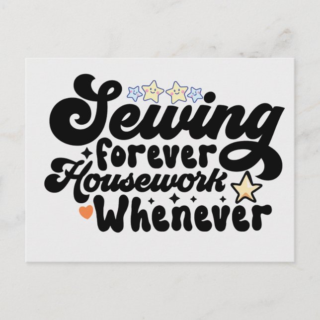 Sewing Forever Postcard (Front)