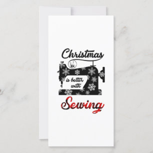 Sewing Gift Christmas Is Better With Sewing Thank You Card