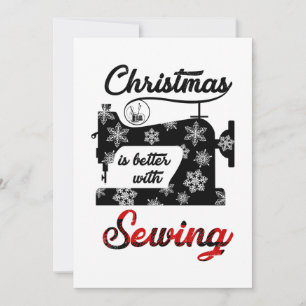 Sewing Gift Christmas Is Better With Sewing Thank You Card