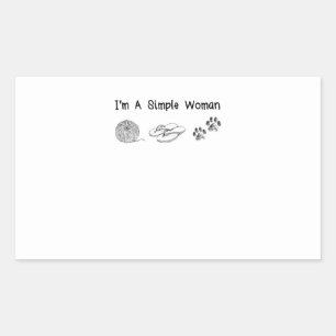 Sewing Gift I'm A Simple Woman Sticker