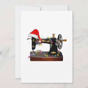 Sewing Gift Merry Christmas Sewing Lover Thank You Card