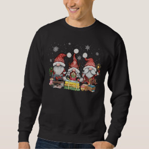 Sewing gnomes three quilting gnomies Xmas Gift For Sweatshirt