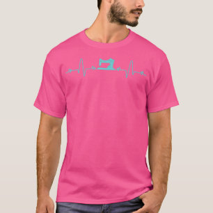 Sewing Heartbeat Funny Sewers Gifts Quilters 1  T-Shirt