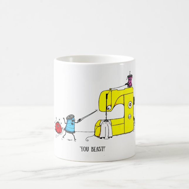 Sewing Humour Cartoon Mug (Center)